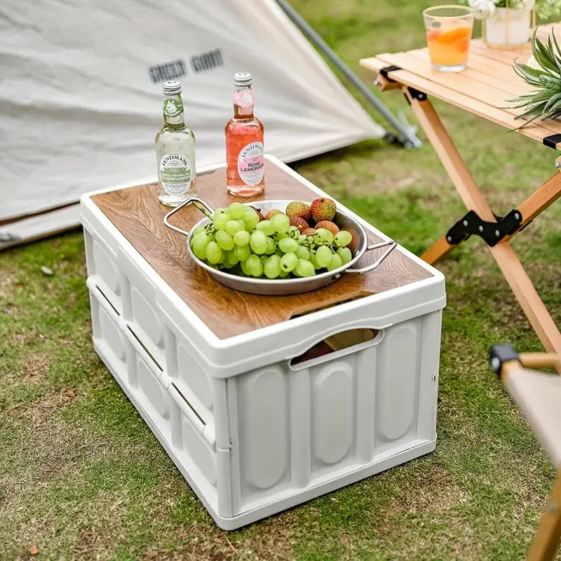 Load image into Gallery viewer, 1 Outdoor Camping Storage Box With Handle, 15L Foldable Storage Box, Portable Camping And Picnic Storage Box, Car Luggage
