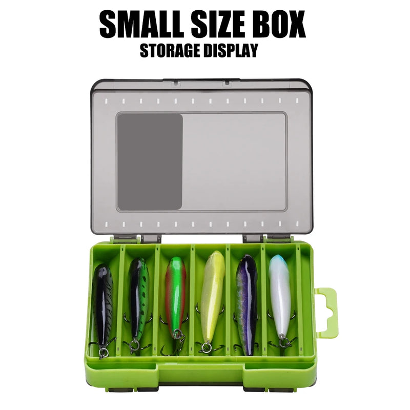 Load image into Gallery viewer, Fishing Tackle Box 14 Compartments Fishing Accessories Lure Hook Storage Case Double Sided Fishing Tool Organizer Boxes

