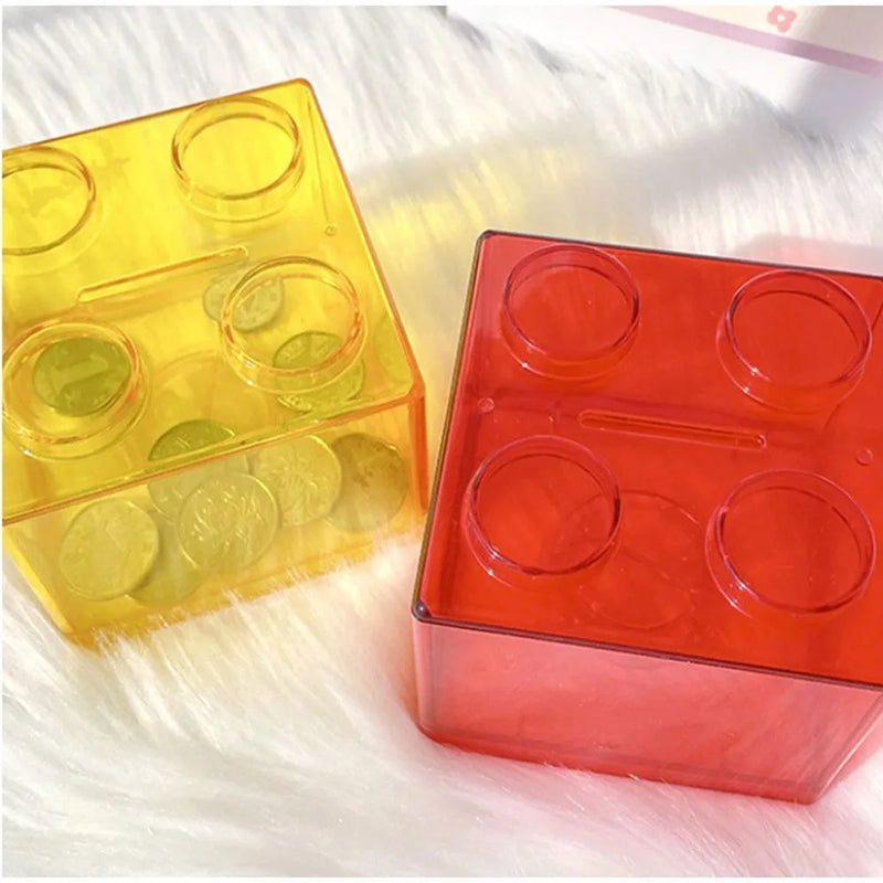 Load image into Gallery viewer, INS Home Decor  Gift Boy Girls Change Box Money Saving Box Coin Bank Storage Box Building Block Coin Box
