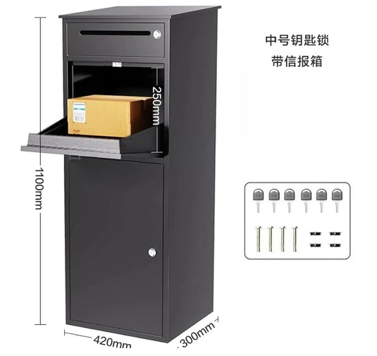 Letter Box Post Office Mailboxes Weatherproof-Parcel-Drop-Box For Residential