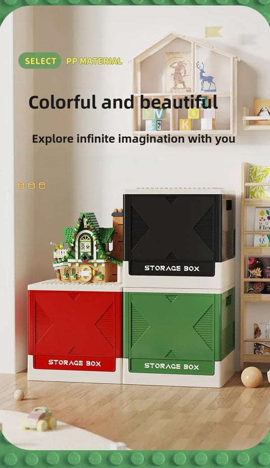 Household Goods Household Large Capacity Storage Box,  Storage Box, Building Block Storage Box, Children's Toy Storage Box