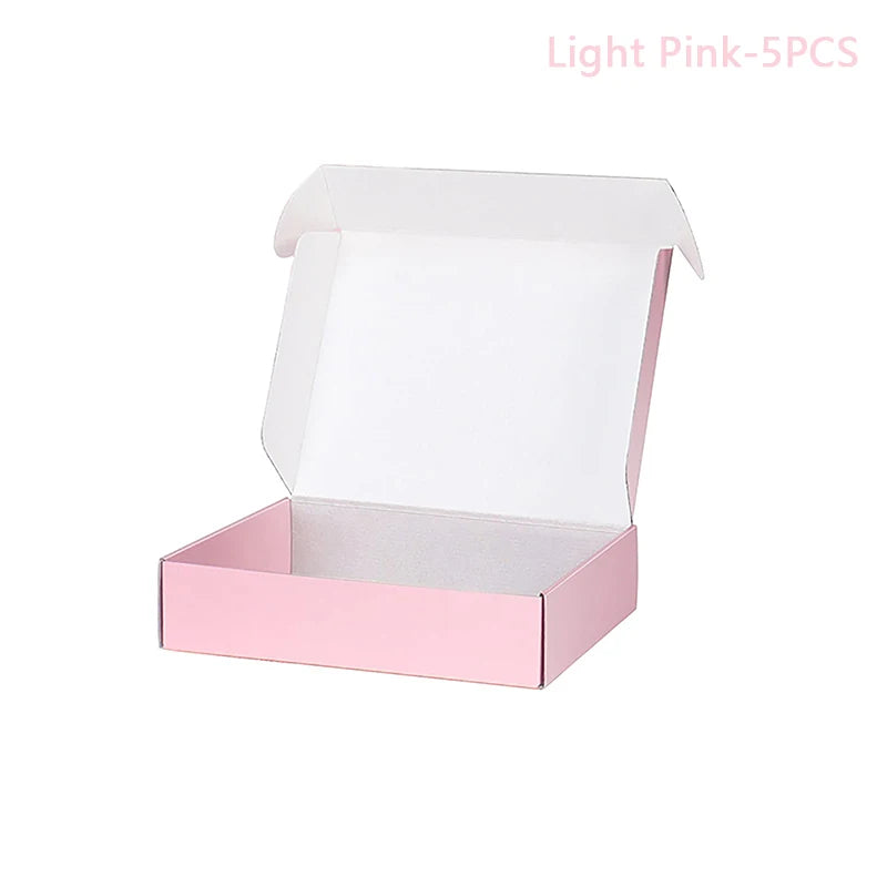 Load image into Gallery viewer, 5PCS Shipping Boxes Cardboard Corrugated Mailer Boxes for Packaging Craft Gifts Giving Products for Small Business Wedding Party
