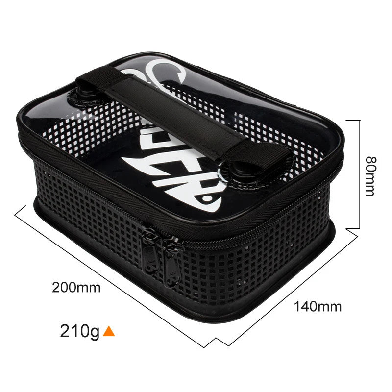 Load image into Gallery viewer, Fishing Tackle Boxes Portable Mesh Flushing Sea Fishing Lure Boat Bait Carrying Iron Plate Storage Bag Fishing Supplies
