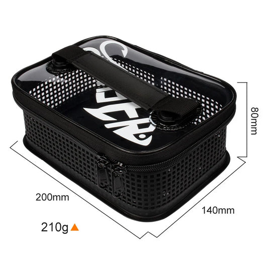 Fishing Tackle Boxes Portable Mesh Flushing Sea Fishing Lure Boat Bait Carrying Iron Plate Storage Bag Fishing Supplies