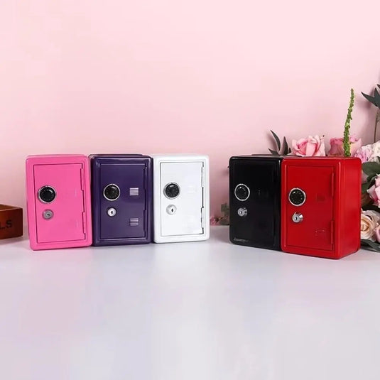 Decorative Box Password Lock Mini Safe Box Anti-Theft Metal Strongbox Cabinet Money Bank Valuables Security