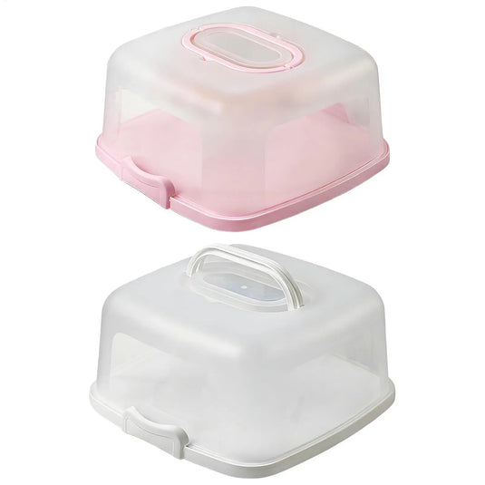 10 Inch Portable Cake Box Food Fresh-keeping Box Refrigerator Receiving Box Fruits Vegetables Outdoor Camping Storage Boxs