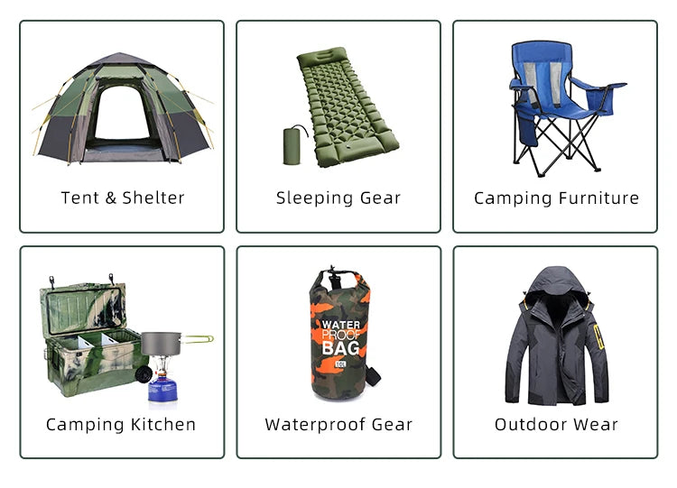 Load image into Gallery viewer, Outdoor Camping Portable Mobile Kitchenette Camping Picnic Kitchen Cooking Folding Storage Box Integrated Stove
