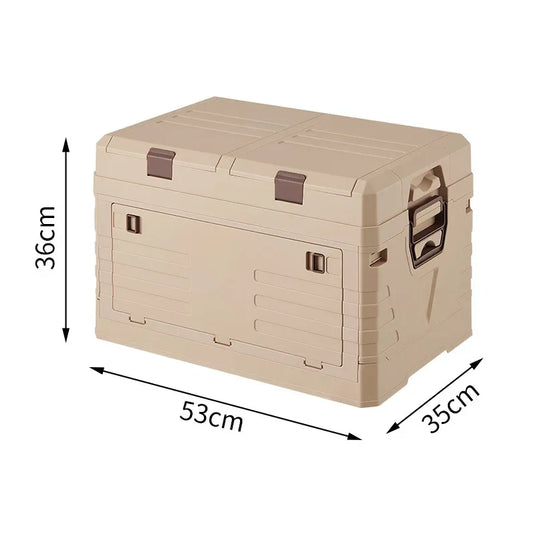 Car Storage Bin Outdoor Camping Foldable Storage Box Large Capacity with Lid Toys Books Food Sundries Organizer Storage Box