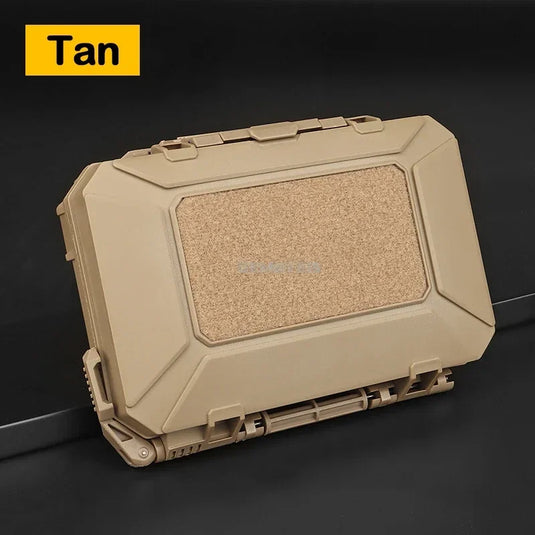 Tactical Equipments Storage Box  Waterproof Outdoor Hunting Gun Accessories Carry Case Lockable Molle Hard Shell Bag