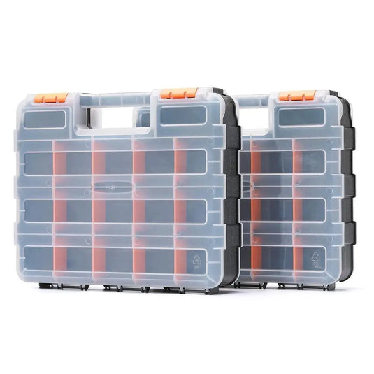 Handheld Tool Box Organizer Sets  Compartment Small Parts Boxes Large Capacity Thickened Plastic Hardware Tool Storage Box