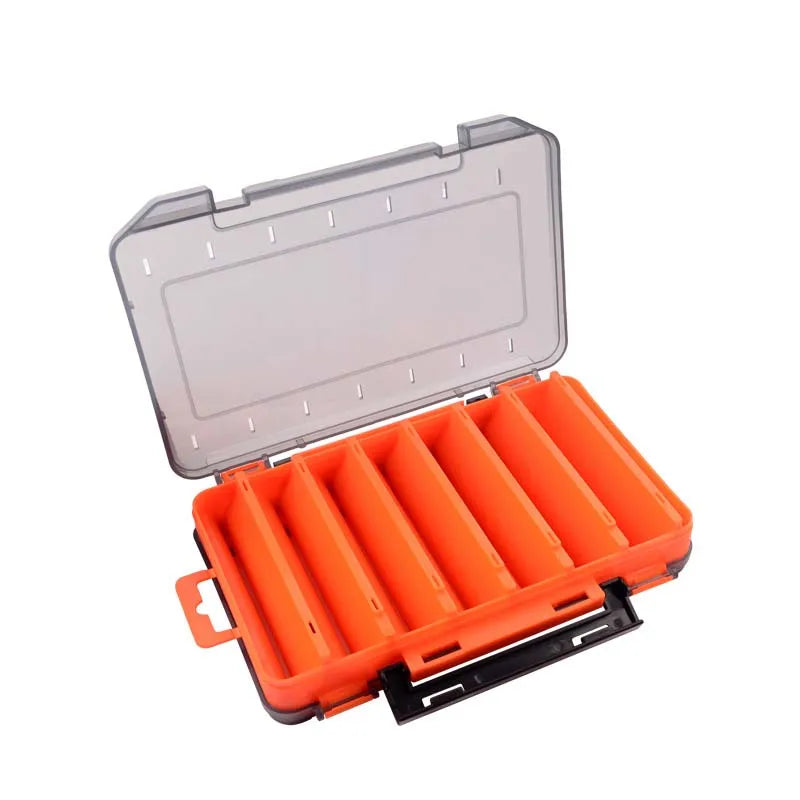 Load image into Gallery viewer, Fishing Tackle box 14 Compartments Fishing Accessories Lure Hook Storage Case Double Sided Fishing Tool organizer boxes

