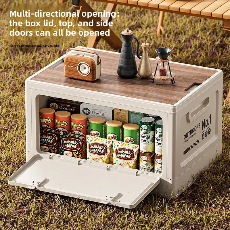 Load image into Gallery viewer, Foldable Storage Box for Camping Outdoor Large Capacity Side Opening Organizer for Car Home Toys Clothes
