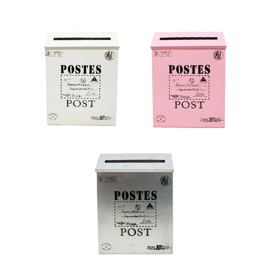 Wall Hanging Mail Box Opinion Box Metal Postbox Letterbox Wall Mounted Mailbox for Outdoor Yard Home Office Front Door Garden