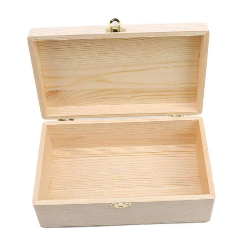 Load image into Gallery viewer, Rectangular Wooden Storage Box Hinged Wooden Gift Box Buckle Boxes Gift Packing Jewelry Case Home Sundries Storage

