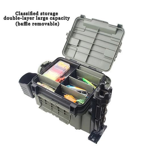Large Fishing Box Organizer Multi-function Lure Live Fish Bucket Thickening Storage Box Fishing Accessories Tackle Box Pesca