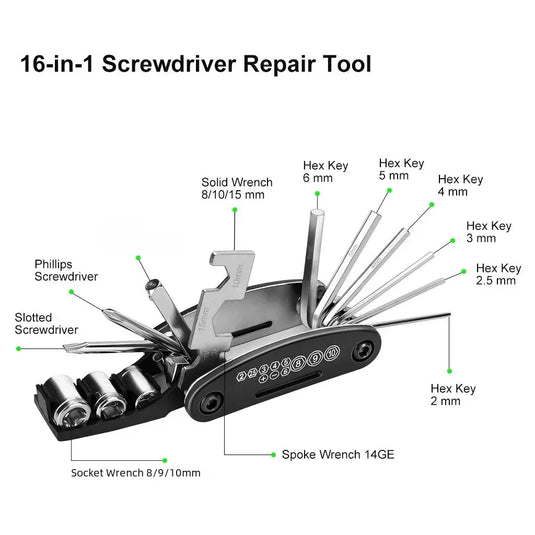 Bicycle Repair Tools Kit
