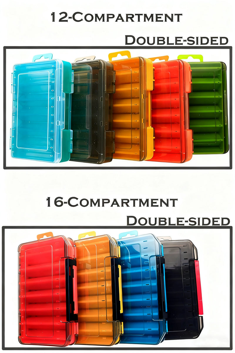 Load image into Gallery viewer, Fishing Tackle Boxes Double Layer Bait Container Portable Organizer Boxes Compartments Fishing Accessories Plastic Case
