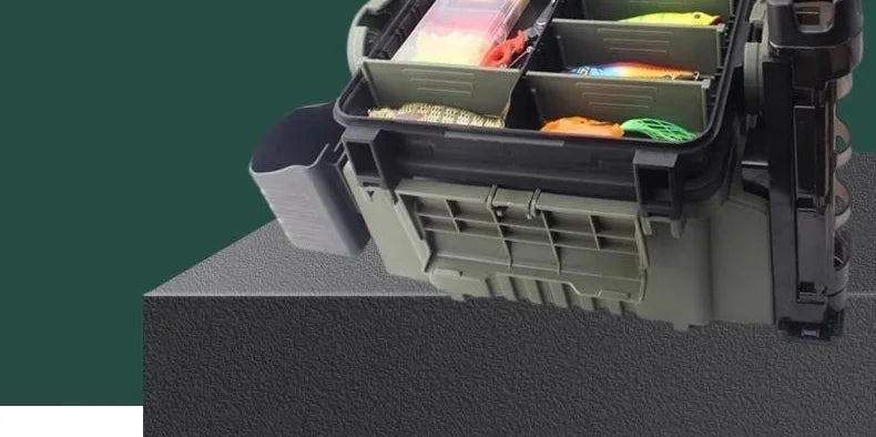 Load image into Gallery viewer, Lure Box Fish Box Lure Bait Storage Box Sea Fishing Rock Fishing Can Sit Reinforced Thickened Large Capacity Multi-layer
