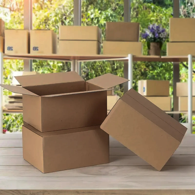 Load image into Gallery viewer, Mailing Shipping Boxes, 7.87x4.13x5.31inches, Single Wall, 32Lb/sq inch, Brown Corrugated Cardboard Mailer Box With Lids
