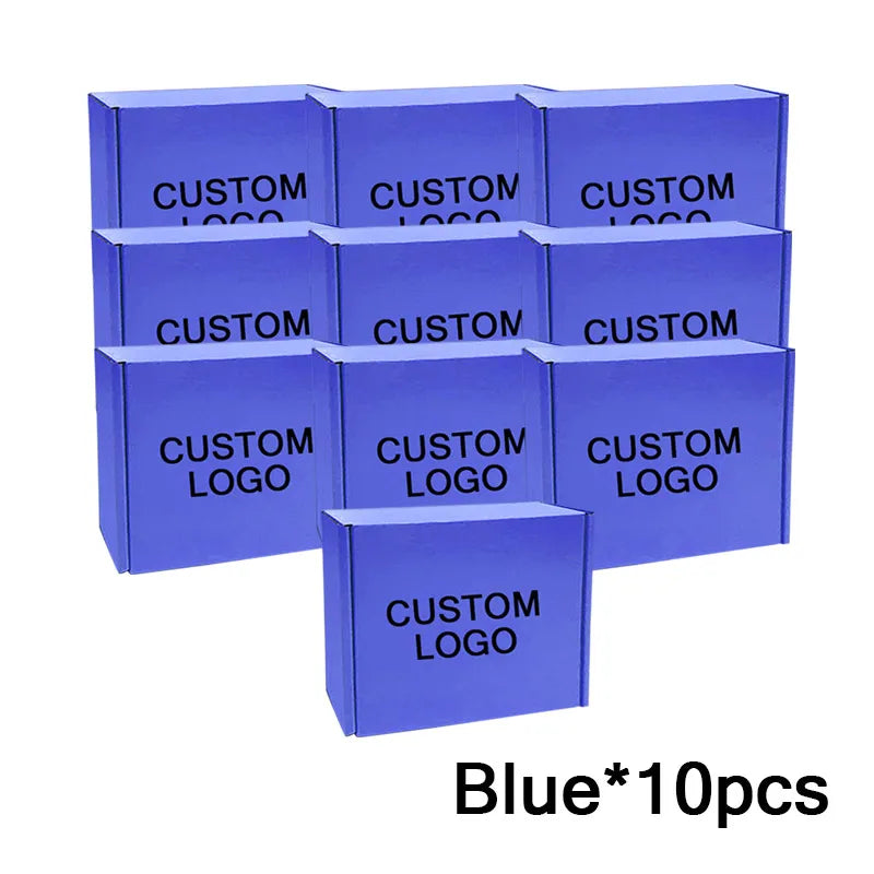 Load image into Gallery viewer, Shipping Boxes For Small Business 10Packs Cardboard Box For Shipping Customize Logo Gift Box Wig Packaging Storage Box
