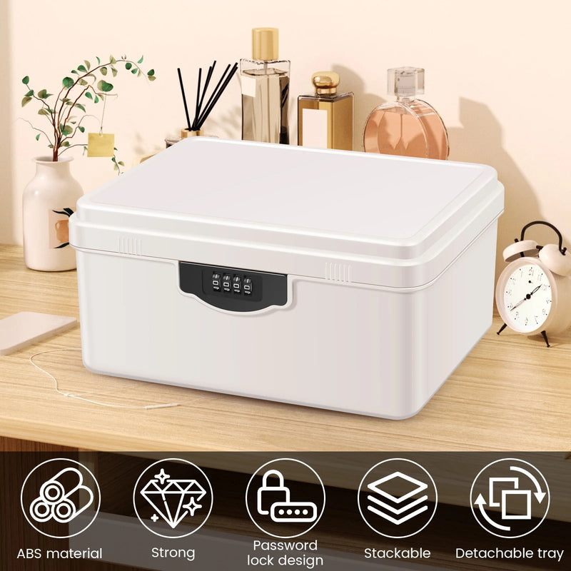 Load image into Gallery viewer, Digital Password Lock Safe Box Medicine Locking Box Portable Passport Files Cash Jewelry Privacy Security Organizer Case
