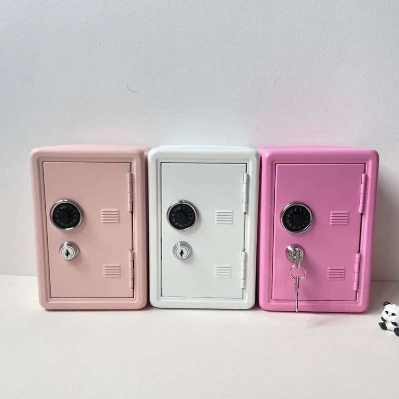 Load image into Gallery viewer, Decorative Box Password Lock Mini Safe Box Anti-Theft Cabinet Piggy Bank Metal Money Storage Box Cash Savings
