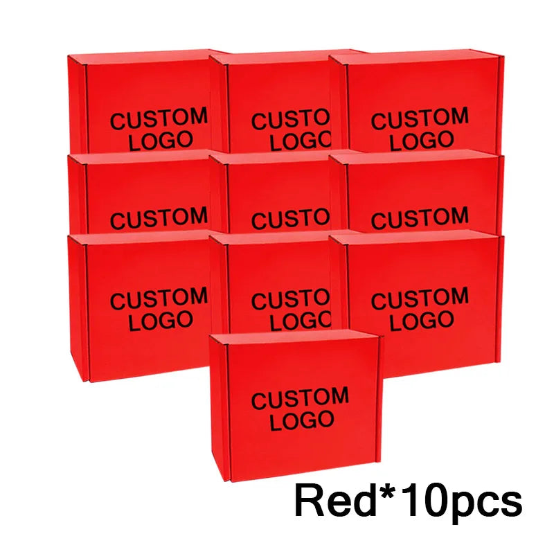 Load image into Gallery viewer, Shipping Boxes For Small Business 10Packs Cardboard Box For Shipping Customize Logo Gift Box Wig Packaging Storage Box
