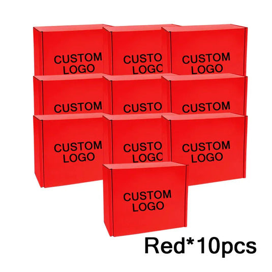 Shipping Boxes For Small Business 10Packs Cardboard Box For Shipping Customize Logo Gift Box Wig Packaging Storage Box