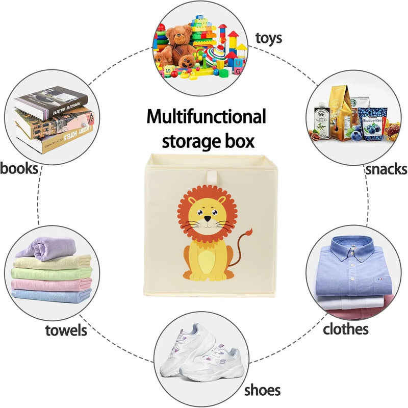 Load image into Gallery viewer, Cartoon Children's Toy Storage Boxes Foldable Oxford Household Storage Basket for Kids Nursery Bedroom Playroom Living Room
