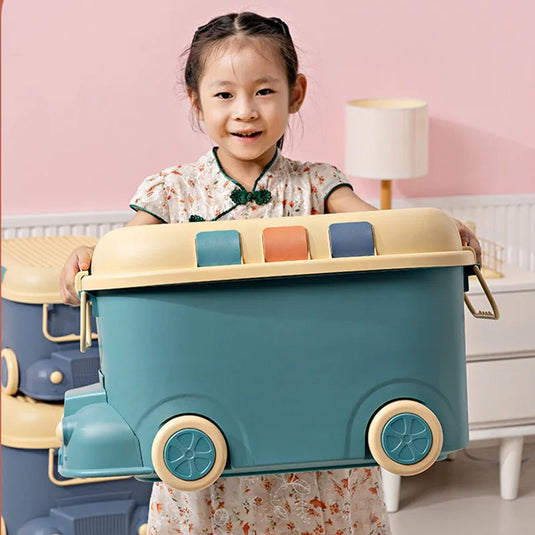 Children's Toy Organizer Building Block Storage Box Snack Organizer Large Capacity Cartoon Storage Box Clothes Storage Box