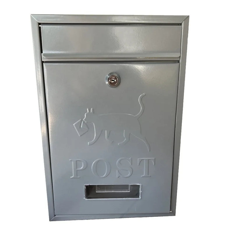 Load image into Gallery viewer, Rainproof Wall Mounted Mailbox Safe Locking with 2 Keys Tinplate Letter Boxes Clear Window Iron Large Mail Drop Box Garden
