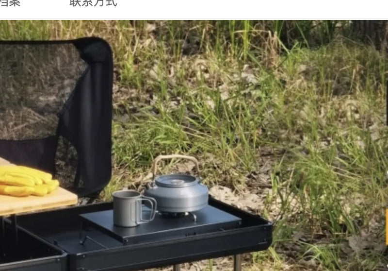 Load image into Gallery viewer, Outdoor Camping Portable Mobile Kitchenette Camping Picnic Kitchen Cooking Folding Storage Box Integrated Stove
