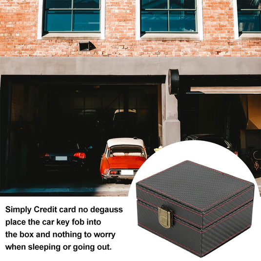 Signal Blocker Security Box Mobile Phone Storage Box for Bank Phone Card Car Keyless Anti-Theft Faraday Box Shielding Security