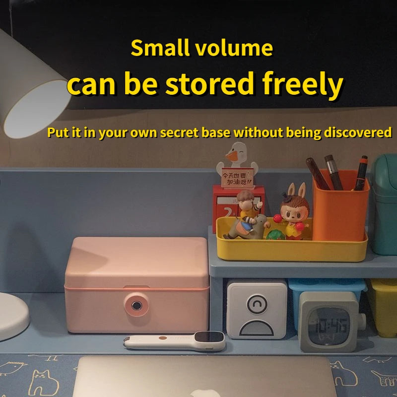Load image into Gallery viewer, Biometric Fingerprint Safe Box Mini Safe Money Cash Jewelry Security Storage Box Household File Secret Hidden Safe Cosmetic Box
