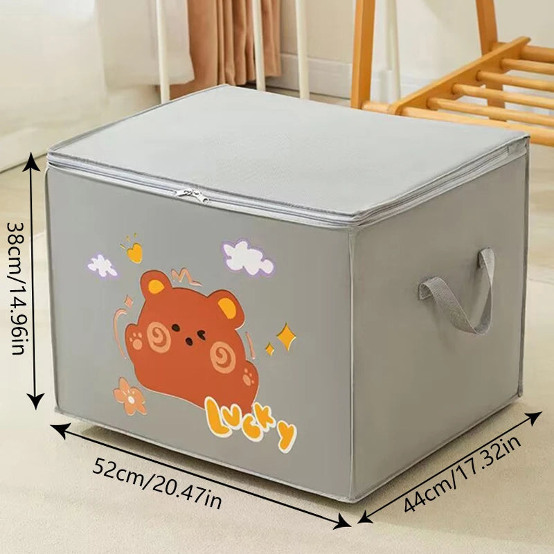 Load image into Gallery viewer, Cube Folding Toys Storage Box Kids Toys Organizer Box Felt Cloth Fabric Storage Basket For Cartoon Animal Nursery Toy Bins Home
