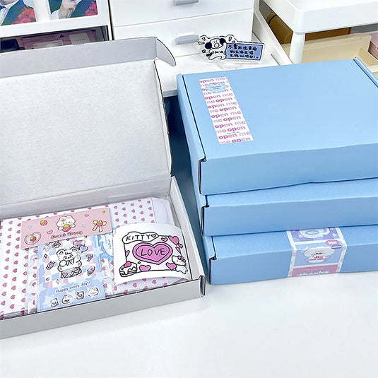 5PCS Shipping Boxes Cardboard Corrugated Mailer Boxes for Packaging Craft Gifts Giving Products for Small Business Wedding Party