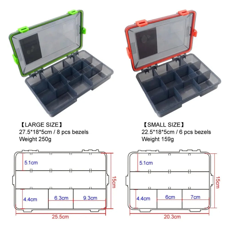 Load image into Gallery viewer, Fishing Tackle Box Large Capacity Waterproof Accessories Hook Storage Lure Bait Tray Storage Lure Bait Organizer Boxes
