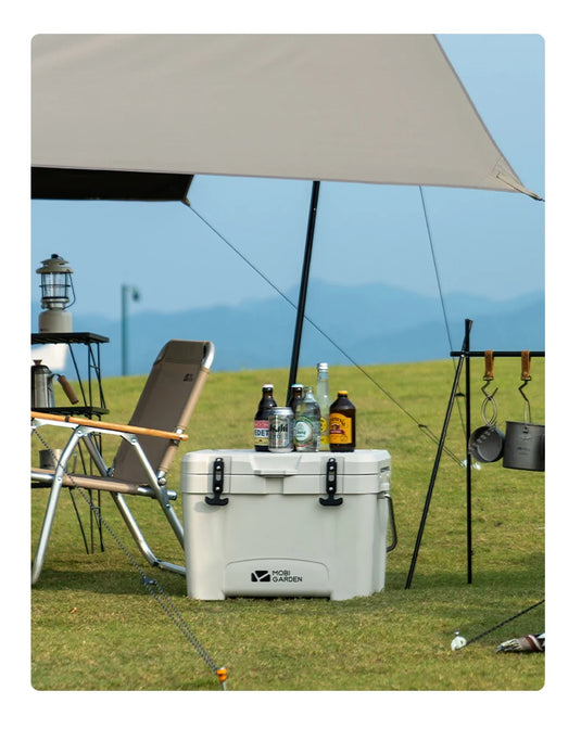MOBI GARDEN Camping Ice Box 25L Portable Large Capacity Car Refrigerator Food Barbecue Cold Storage Outdoor