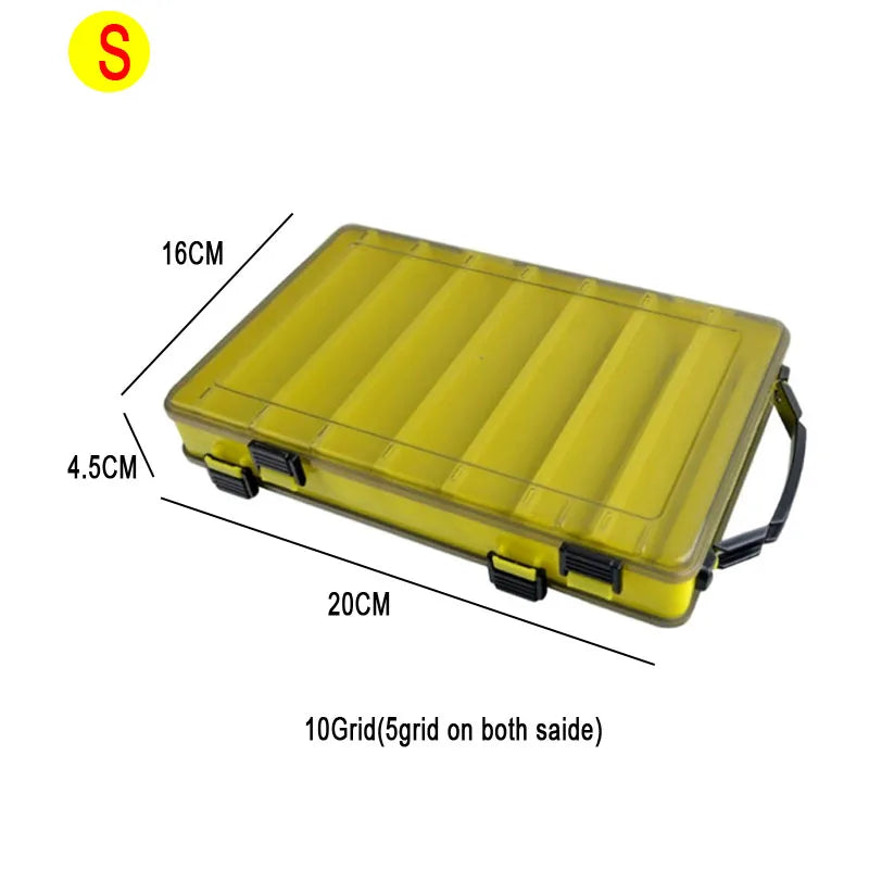 Load image into Gallery viewer, Fishing Tackle Box Lure Storage 14 Compartments Double Sided Lure Hook Boxes Baits Container Storage Case Fishing Accessories
