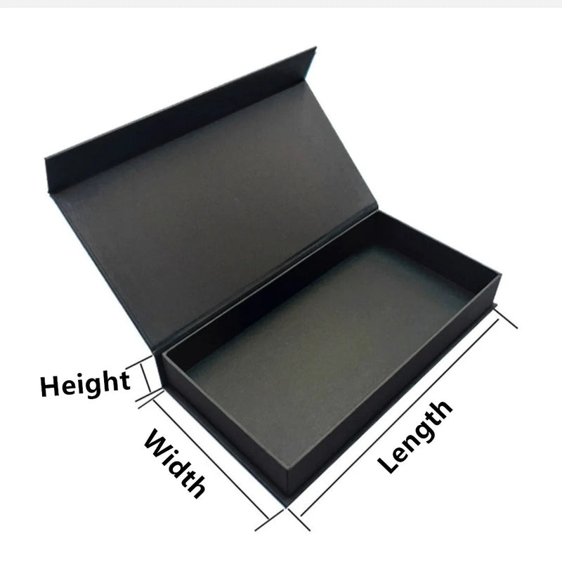Load image into Gallery viewer, Magnetic Lid Box Packing &amp; Shipping Boxes Rectangle Brown White &amp; Black Color Gift Box 14cm*12cm*4cm
