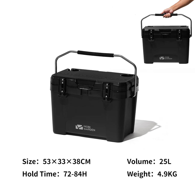 Load image into Gallery viewer, MOBI GARDEN Camping Ice Box 25L Portable Large Capacity Car Refrigerator Food Barbecue Cold Storage Outdoor
