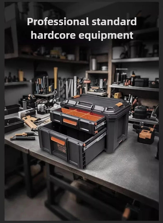 Drawer Tool Box Stacked Tool Storage Boxes Automotive Mechanical Workshop Tools Case Multi-functional Repair Tools Organizer