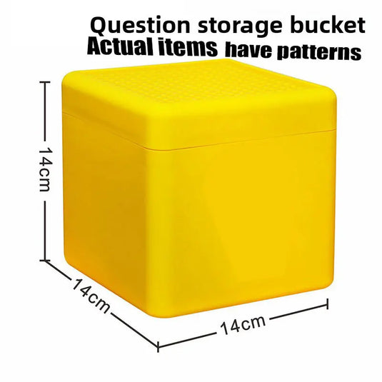 Magnetic Building Blocks Storage Box Snack Toy Blocks Storage Bucket Plastic Organizer Container DIY Assembly Toys For Kids Gift