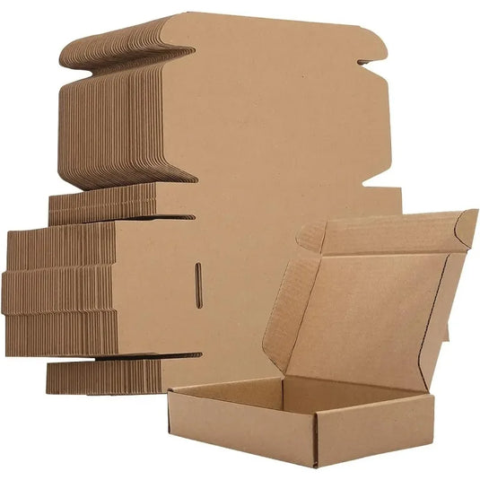 20/10PCS Square Corrugated Mailer Boxes - Cardboard Shipping Boxes for Packing, Mailer Shipping