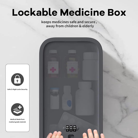 Lock Box with Locker,Lockbox for Office,School,Home Personal Items Safe,Medicine Lockable Cabinet,Food Snacks Container,Files