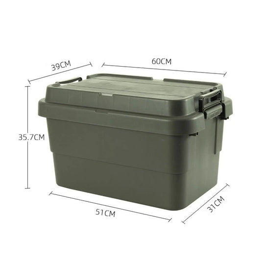 Large Capacity Household Storage Box Portable Outdoor Camping Picnic Waterproof Dustproof Multifunctional Home Storage Box