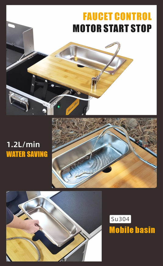 Jason Camping Customized High Quality Camping Folding Storage Box for Outdoor Picnic Compact Van Multi Functional Kitchen Box