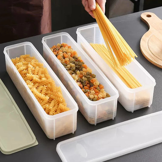 Fresh Box Refrigerator Storage Boxes Scallions Food Container with Lid Cold Crisper Sealed Kitchen Fresh Fruit Fridge Organiser