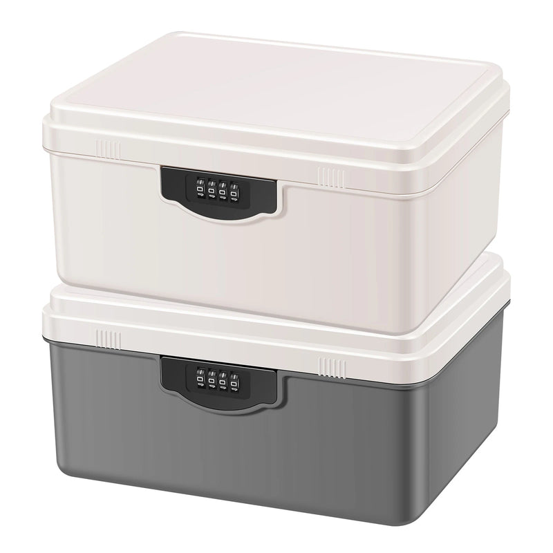 Load image into Gallery viewer, Digital Password Lock Safe Box Medicine Locking Box Portable Passport Files Cash Jewelry Privacy Security Organizer Case
