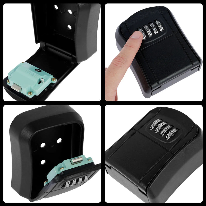 Load image into Gallery viewer, Key Lock Box Wall-Mount Secret Code Security Key Safe Secret Organizer Box No Key Home Office Weatherproof Safe Key Keeper NEW
